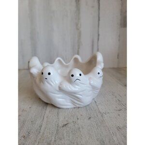Lillian vernon‎ Ghost candy bowl ceramic vintage Halloween home decor